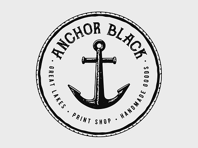 Anchor Black Logo anchor anchor black cast iron illustration logo