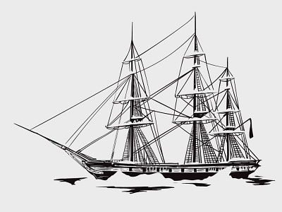 Endurance iceberg illustration illustrator shipwreck tall ship