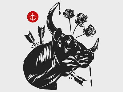 Taurus Block Print