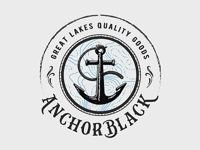 Anchor Black anchor anchorblack brand greatlakes identity logo mark nautical