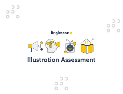 lingkaranx assessment illustration branding design flat design graphic design illustration vector