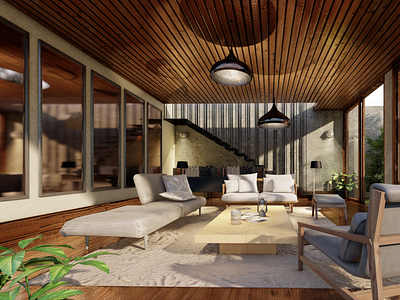 High quality render of an Interior project I designed- View 2