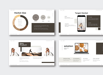 Fashion Business Presentation Templates agency branding corporate design fashion graphic design presentation startup template typography