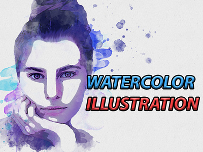 Advance watercolor art color custom design digital art graphic design illustration logo water