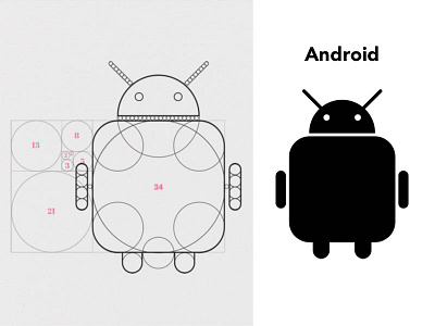 Golden Ratio Android Logo Re-design