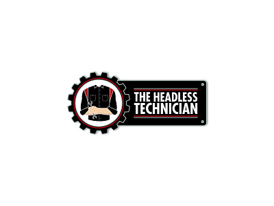 The Headless Technician automotive branding branding and identity branding design design designer gear graphicdesign identity logo logo design logodesign mechanic vector youtube youtube logo