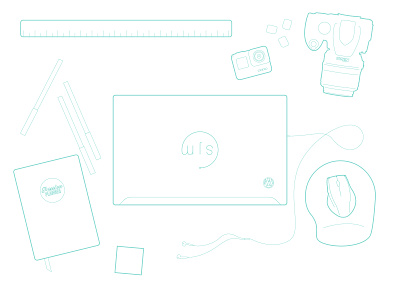My Workspace branding and identity design gopro graphicdesign illustration illustrator line line art line drawing line drawings linework my brand nikon passion planner personal personal work vector wordpress