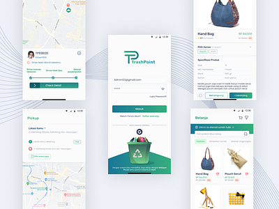 TrashPoint Mobile Design design graphic design mobile app uiux design