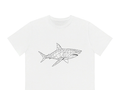 Shark LineArt Tee