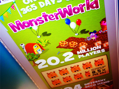 Infographic Monster World games infographic wooga
