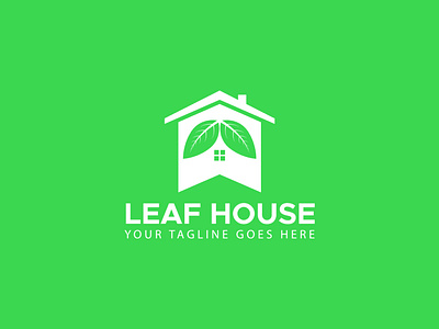 Real Estate Logo | Leaf House Logo | Home Logo Design. branding building business logo creative logo design graphic design green home house illustration leaf leaf house logo logo design logodesign logomark logotype modern logo realestate realty