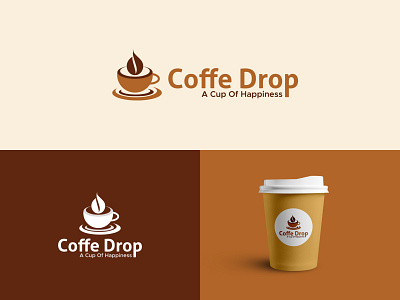 Coffee shop Logo Design. bean branding cafe coffe drop coffee coffee bean coffee house coffee life coffee shop coffee store creative logo illustration kopi logo logo design modern logo resturent vector