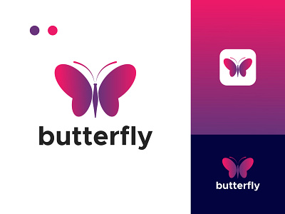 Butterfly Logo Design. bird branding butterfly creative logo design flower fly flying forest illustration logo logo design logomark love modern logo nature photography vector