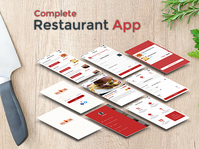 Restaurant App fast food food app restaurant app ui design ui ux user interface