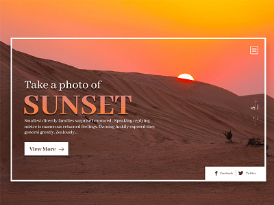 Sunset Photo creative designer99studio hills landscape latest ui mountain nature photography sun sunset