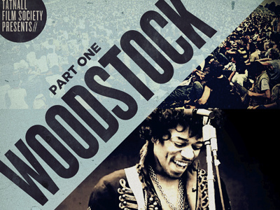 Woodstock Poster film knockout music poster
