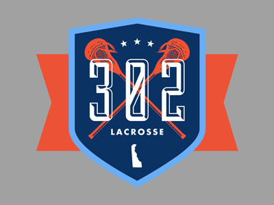 302 Lacrosse Logo badge branding duke futura lacrosse sports
