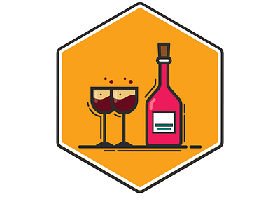 Badge app design icon illustration ui vector
