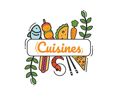 Cuisines design graphic design illustration vector