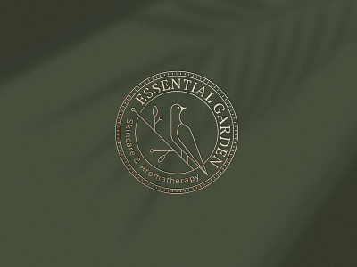 Logo & Packaging for Essential Garden aromatherapy badge badge logo bird bird logo logo logo mark logotype mark organic skincare symbol