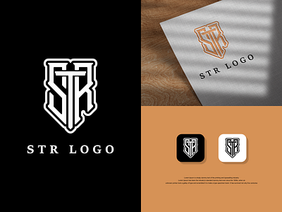 STR monogram logo concept