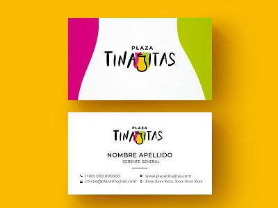 Plaza Tinajitas branding business card logo