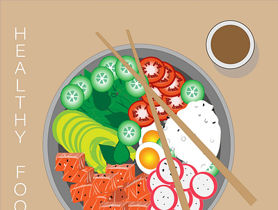vector boul branding design food illustration logo ui vector