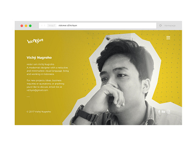 Vcard — Landing Page branding clean design designer header homepage identity indonesia jakarta landing page microsite minimal slide design studio ui uidesign ux ui ux research website wireframe