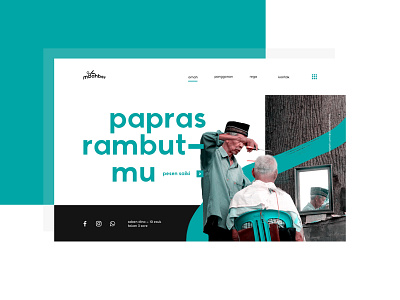 Mbahber — The Javanese Barbershop barbershop branding clean design hair cut identity indonesia java lifestyle minimal mobile old typography ui ui ux uidesign ux web web design website