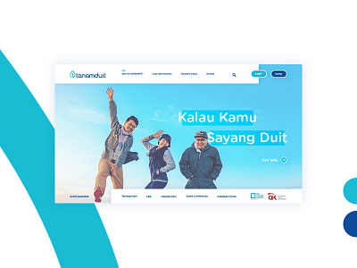 Tanamduit — Landing Page branding clean design identity indonesia media minimal ui uidesign website