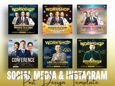 Business Talk Show Social Media Post & Instagram Post Design