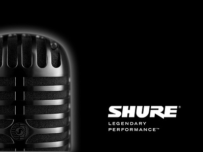 Shure note card graphic design