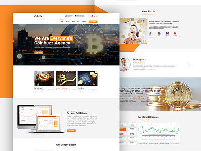 CoinBuzz currency Website Design