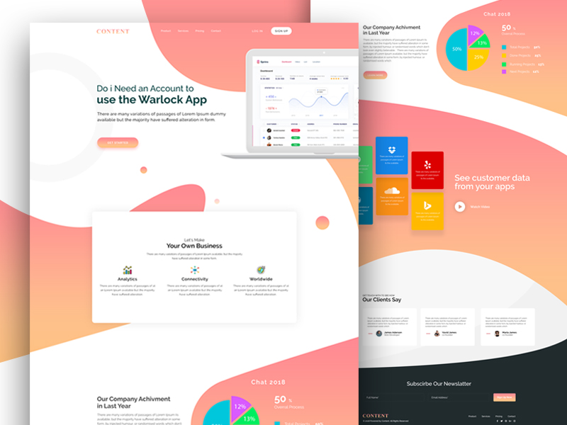 Content Website UI Exploring 02 by Aahat Akter 🔥 on Dribbble