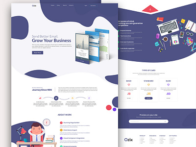 Ozix Homepage Website UI Exploring 2018 content designer experience inspiration interface landing minimal product trends user website