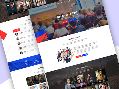 Conforvent event and conference home one agency clean conference congress design event exhibition landing page marketing seminar speakers ui ux web website