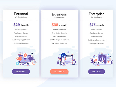 Saas Pricing Plans Design animation app business clean design flat gradient icon illustration landing page design logo plans pricing pricing table saas typography ui ux vector web