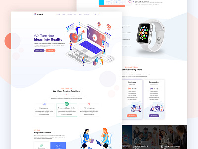 Arrowtic Software Landing Page