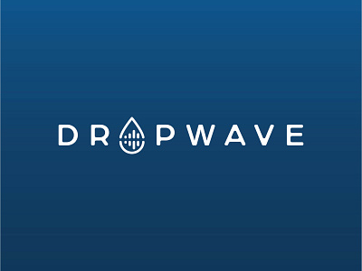 Drop + Wave Logo branding design graphic design logo typography vector