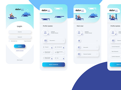 Neumorphism Deliver App UI UX Project