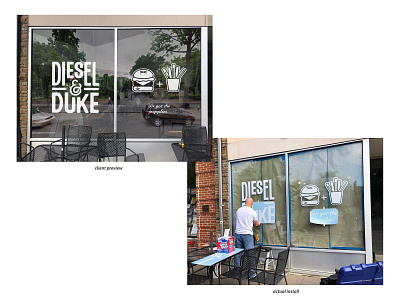 Diesel & Duke, Princeton graphic design vector
