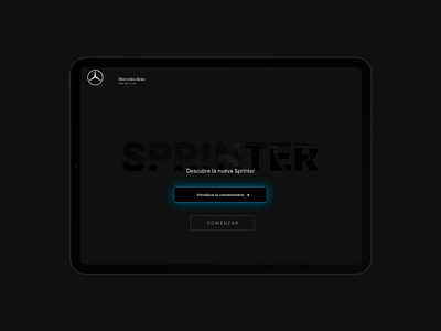 Mercedes-Benz app animation app ar augmented reality design interaction minimal tablet ui ux virtual reality vr web xd