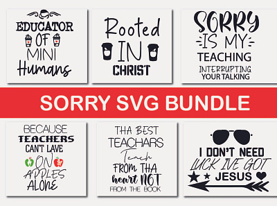 sorry svg bundle silhouette