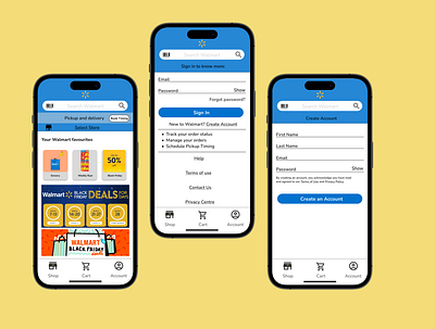 Walmart App Redesign app branding design logo typography ux