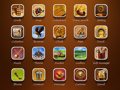 Genghis Khan Full browser camera contact icons paulchan theme
