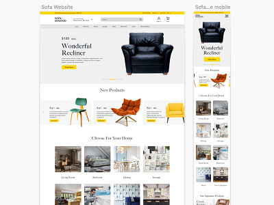 Furniture web- Desktop & Mobile