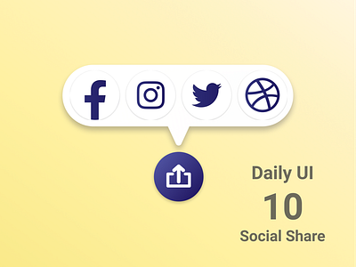 Daily UI #010 Social Share dailyui