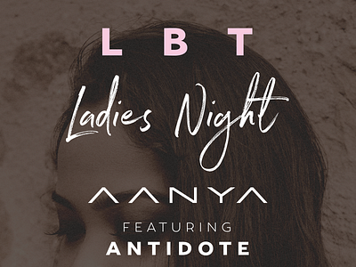 Club Event Flyer aanya classy clean flyer ladies night lgbt minimal new delhi professional simple