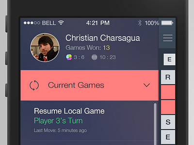 SpellTactics for iPhone game ios7 ui user interface