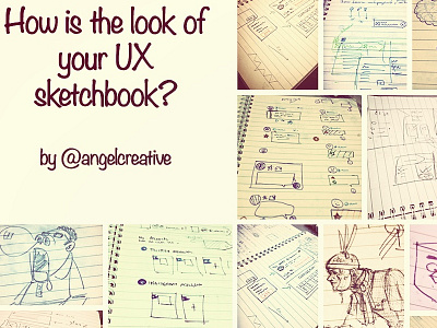 My sketchbook paper sketch ux wireframing